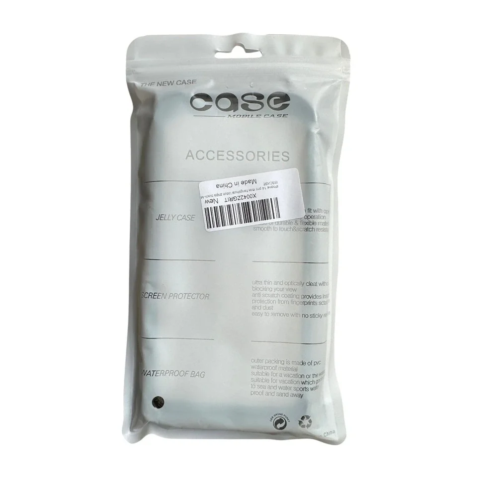 Mobile Case iPhone 14 Pro Max Clear Protective‎ Cover with Ring Holder Black